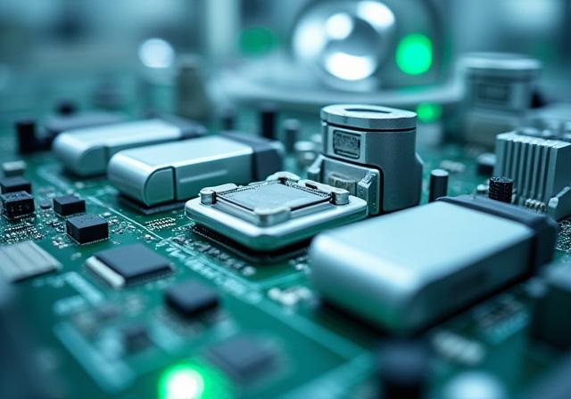 High-tech electronics assembly line supporting nearshoring logistics