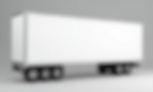 Modern 53 foot dry van trailer