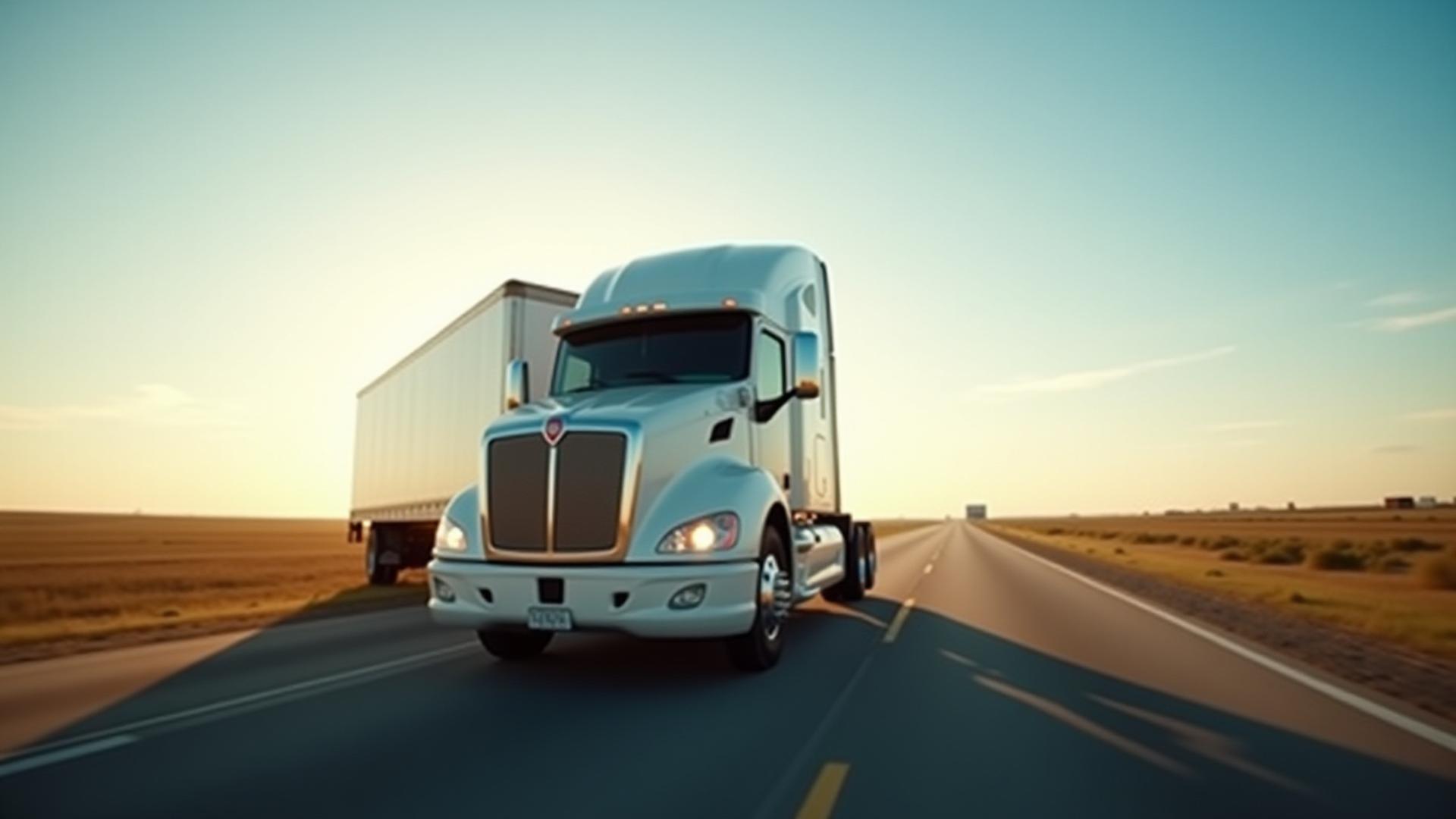 Full truckload freight carrier on Texas highway